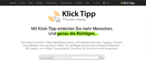 Newsletter Software Marketing Automation Klick Tipp