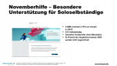 Corona Novemberhilfe – Antragsverfahren für Soloselbstständige