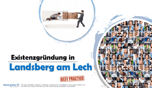 Existenzgründung in Landsberg am Lech