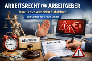 Arbeitsrecht für Arbeitgeber: Teure Fehler vermeiden & absichern – Schutzpaket der it-recht Kanzlei