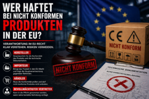 Wer haftet bei nicht konformen Produkten EU – Importeur, Hersteller, Händler
