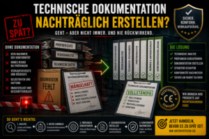 Technische Dokumentation nachträglich erstellen – was möglich ist