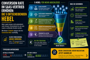 Conversion Rate im SaaS-Vertrieb erhöhen: Die 5 entscheidenden Hebel