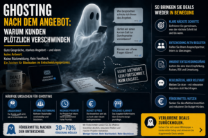 Ghosting nach dem Angebot: Warum Kunden plötzlich verschwinden